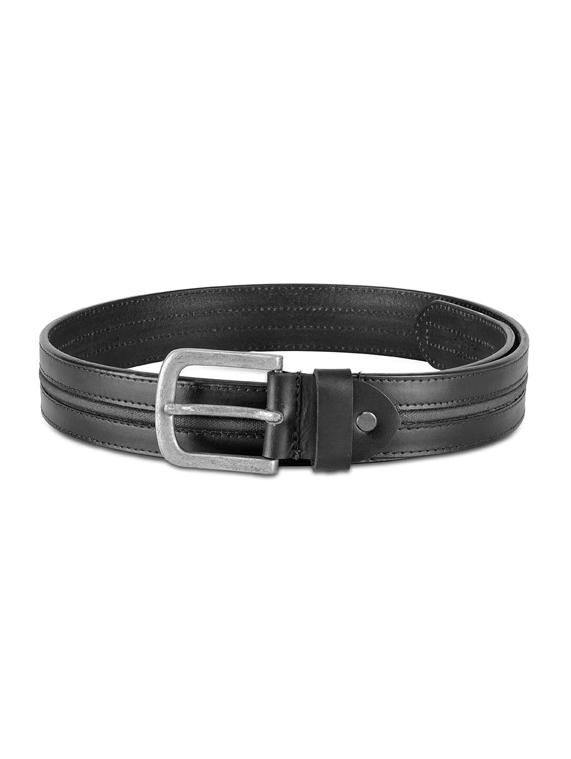 mens solid black leather formal belt - 22157037 -  Standard Image - 2