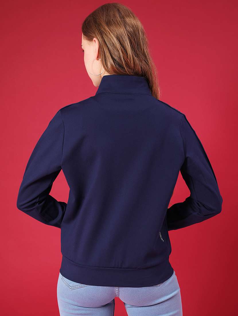 women solid long sleeve regular jacket - 22157043 -  Standard Image - 2