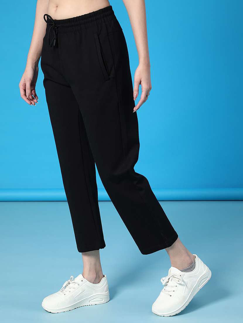 women solid mid rise pant - 22157057 -  Standard Image - 2