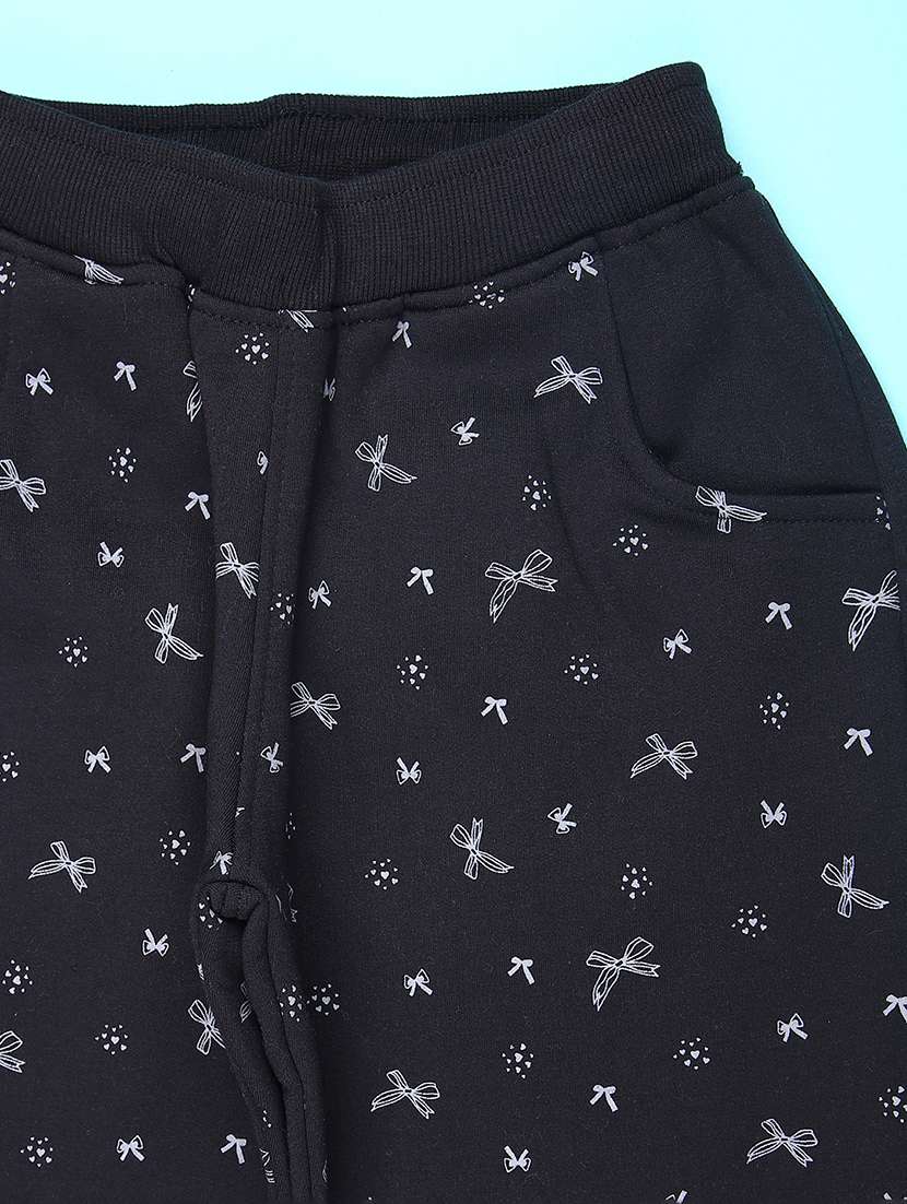 girls printed mid rise regular fit jogger - 22157125 -  Standard Image - 2