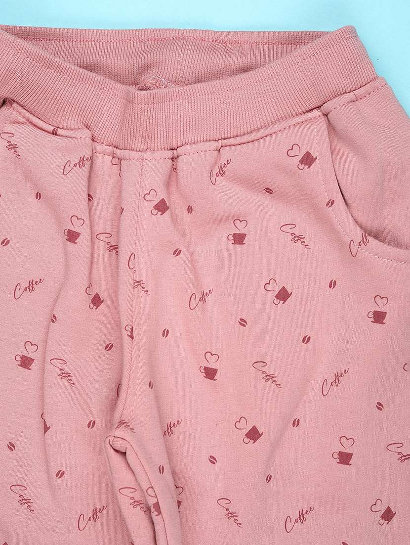 girls printed mid rise regular fit jogger - 22157130 -  Standard Image - 2