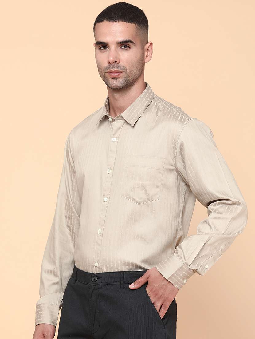 men self design long sleeve regular fit formal shirt - 22157139 -  Standard Image - 2