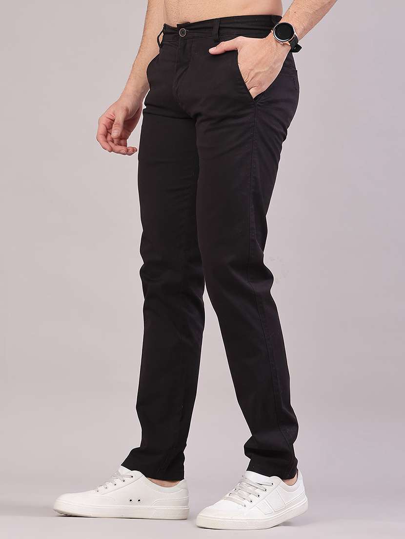 men solid mid rise slim fit casual chino - 22157144 -  Standard Image - 2