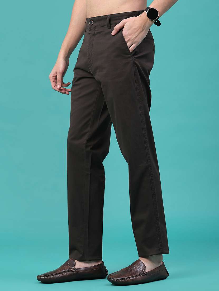 men solid mid rise chinos casual trouser - 22157151 -  Standard Image - 2