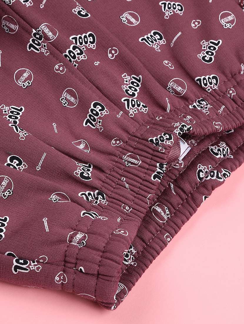 girls printed mid rise track pant - 22157175 -  Standard Image - 2