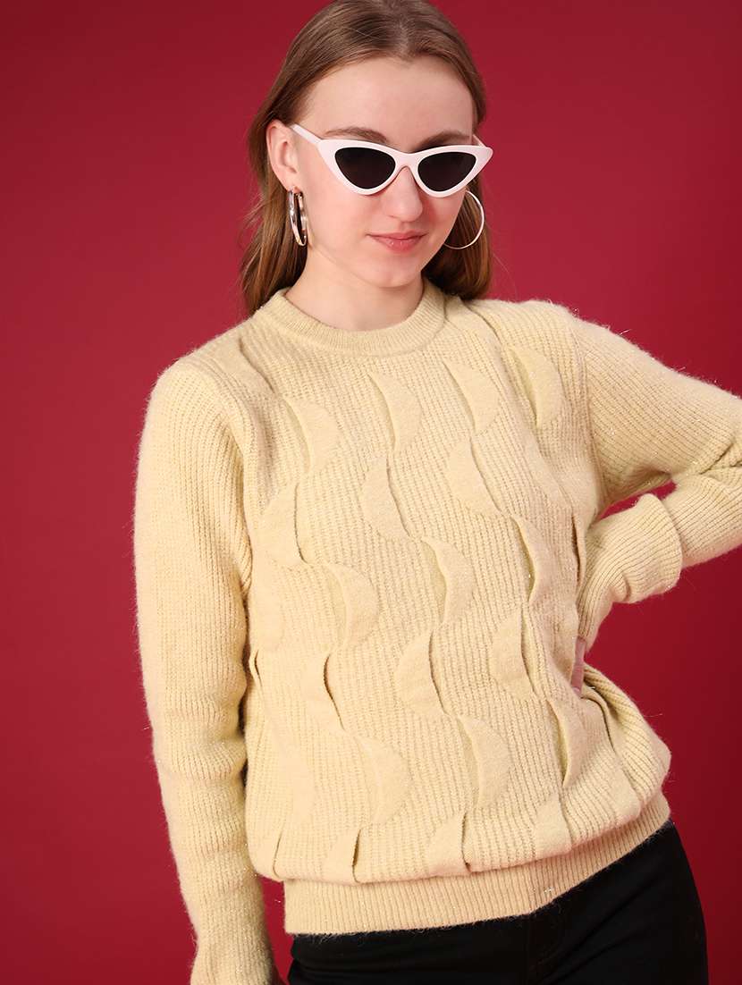 women self designed long sleeve pullover