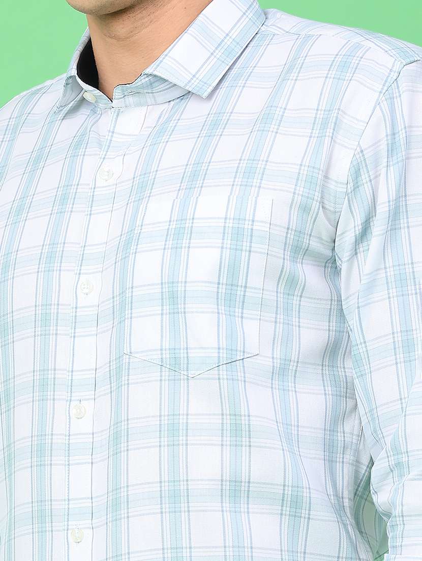 men checkered long sleeve slim fit formal shirt - 22157725 -  Standard Image - 2