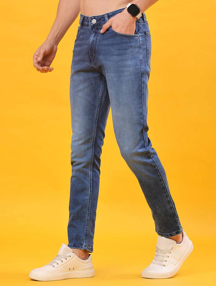 men washed mid rise full length jeans - 22158277 -  Standard Image - 2