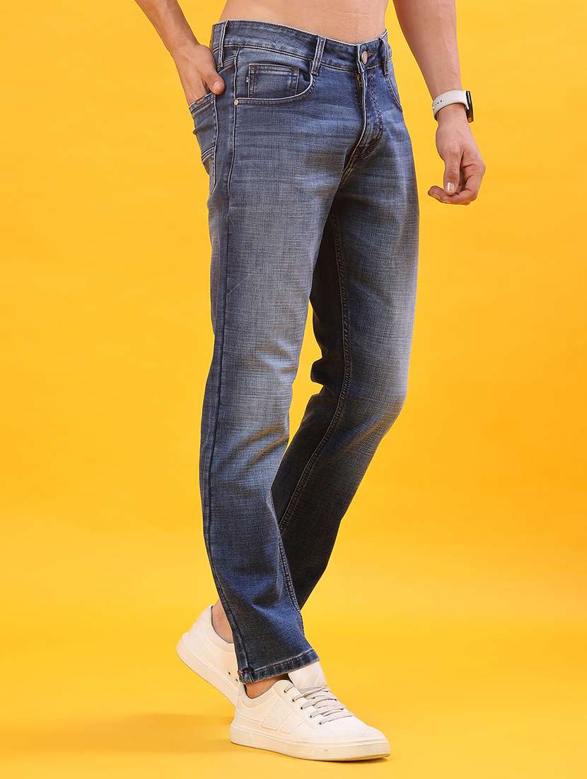 men washed mid rise full length jeans - 22158279 -  Standard Image - 2
