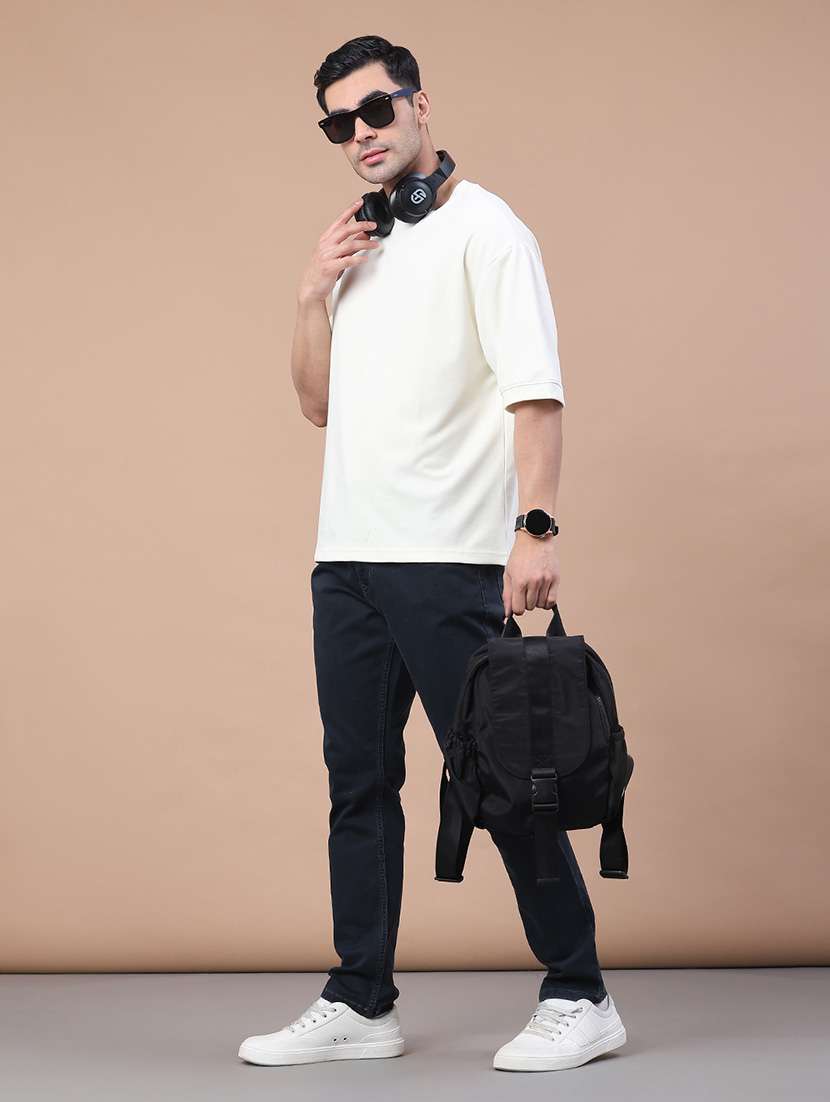 men solid short sleeve oversized t-shirt - 22158396 -  Standard Image - 2