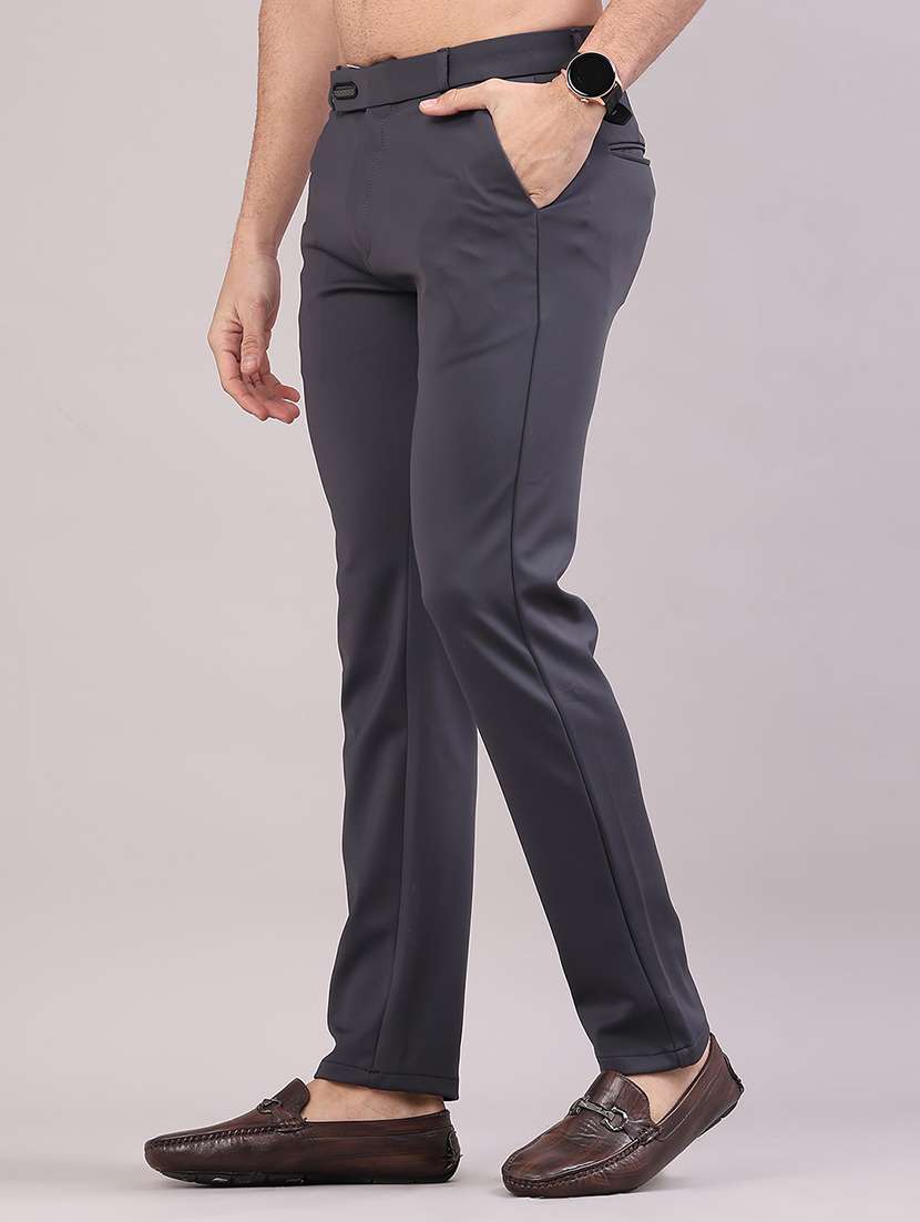 men solid mid rise slim fit casual chino - 22158438 -  Standard Image - 2