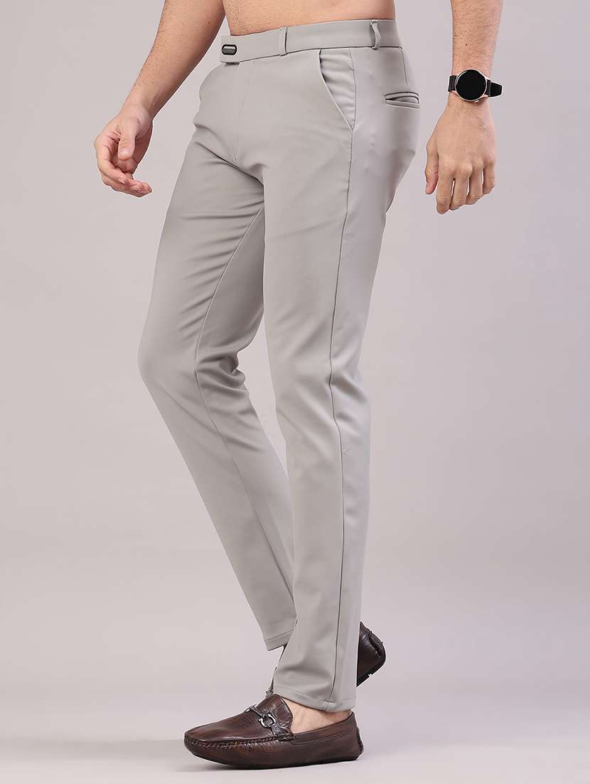 men solid mid rise slim fit casual chino - 22158439 -  Standard Image - 2