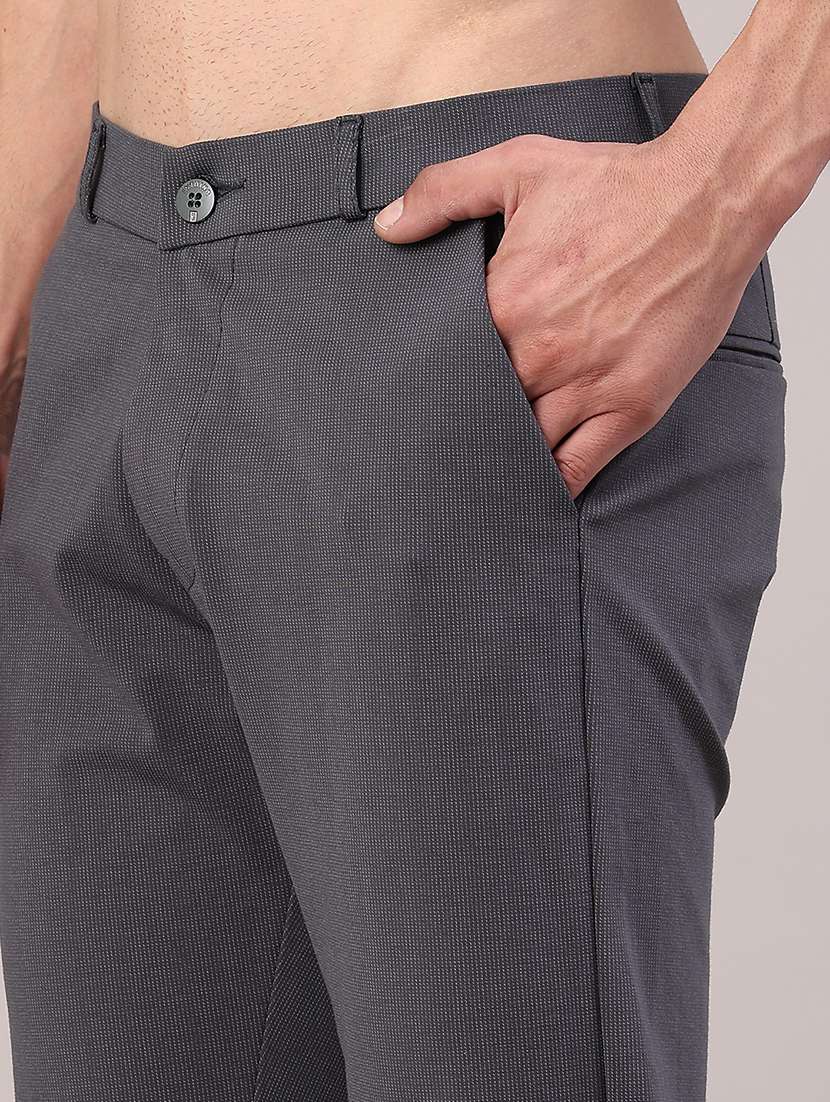 men solid mid rise slim fit chinos  - 22158510 -  Standard Image - 2