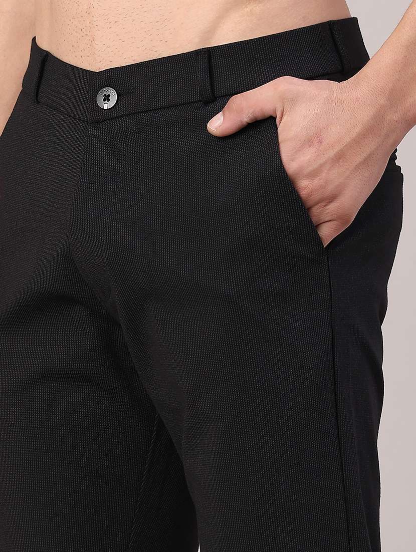 men solid mid rise slim fit chinos  - 22158511 -  Standard Image - 2