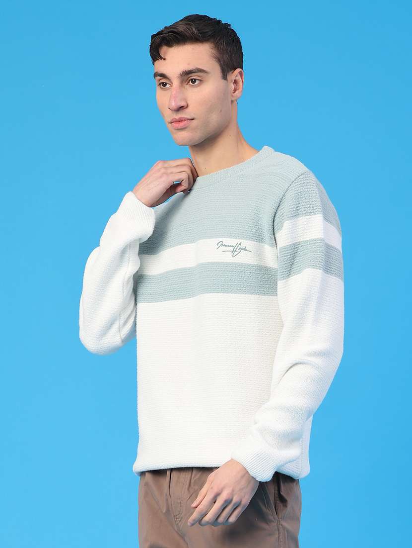 men color blocked long sleeve pullover - 22158531 -  Standard Image - 2