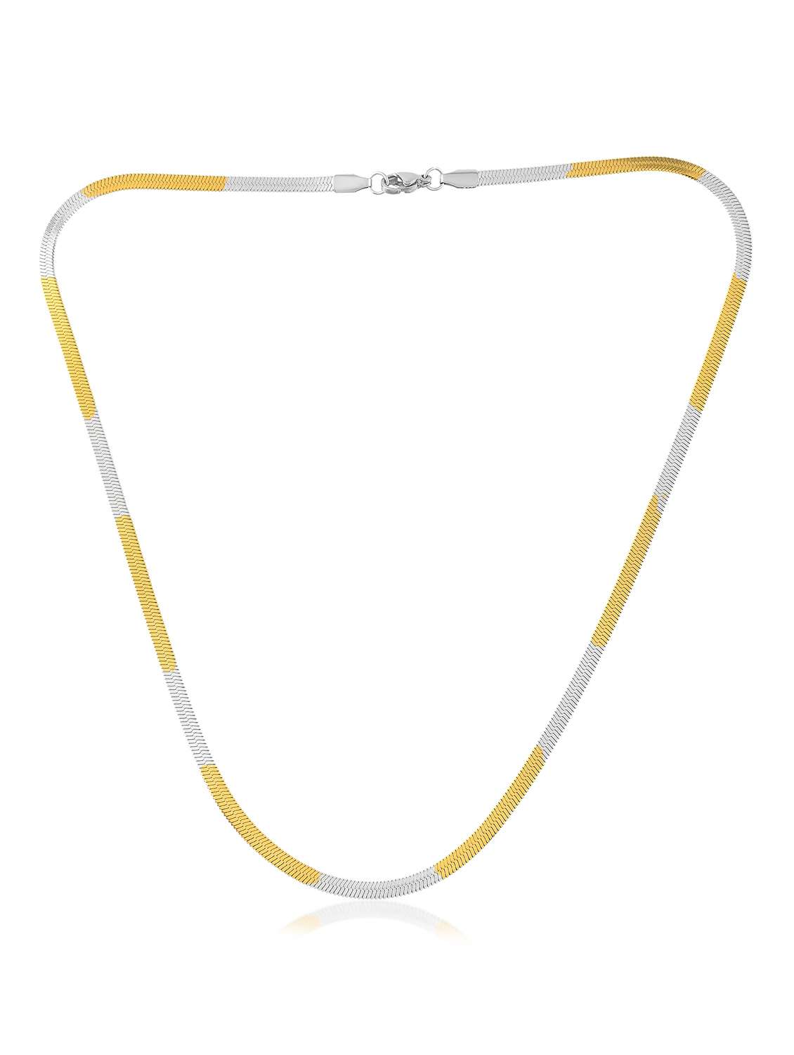 men silver and gold chain - 22158534 -  Standard Image - 2