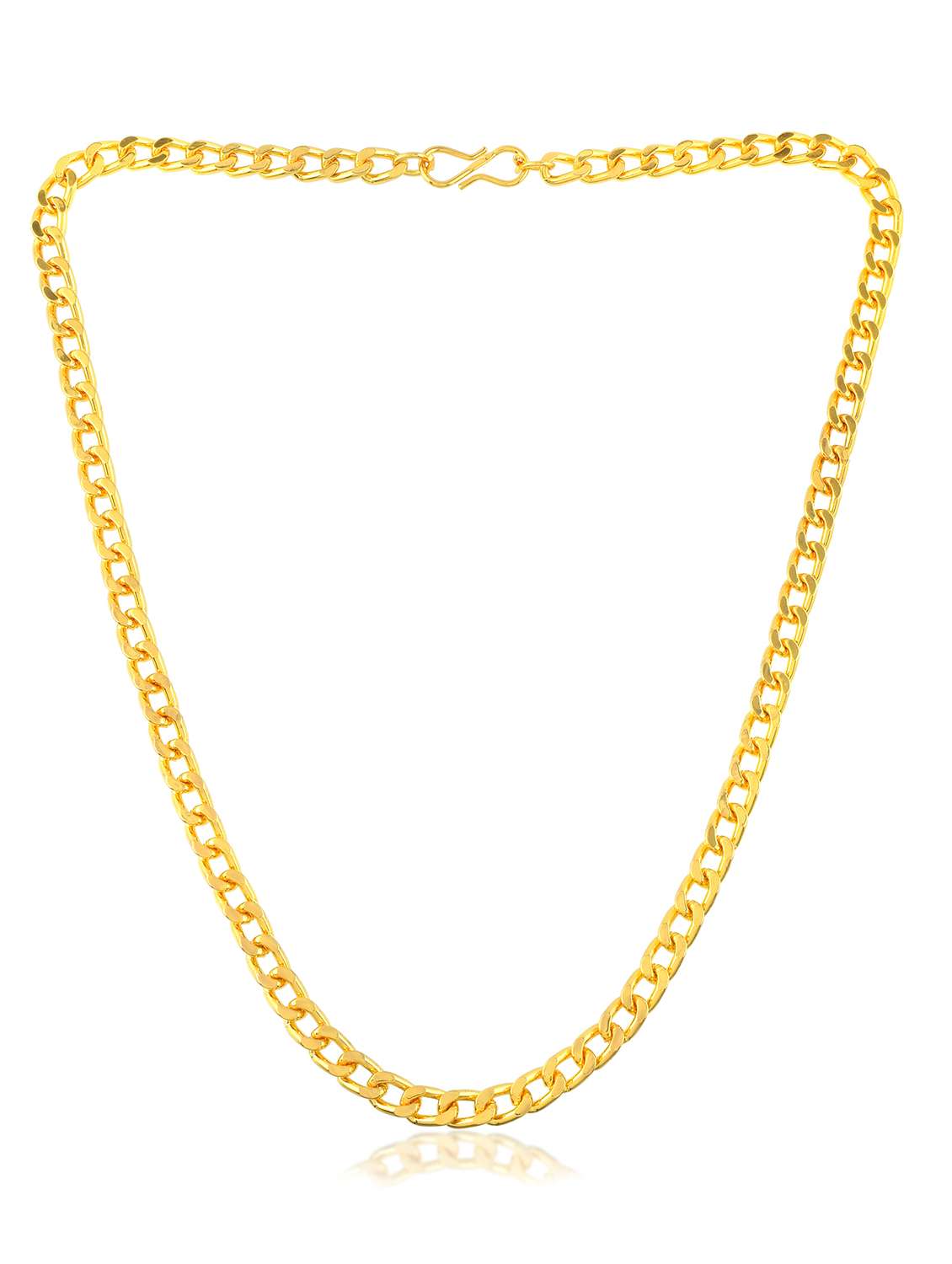 brass micron gold plated combo of 2 chain necklace - 22158537 -  Standard Image - 2