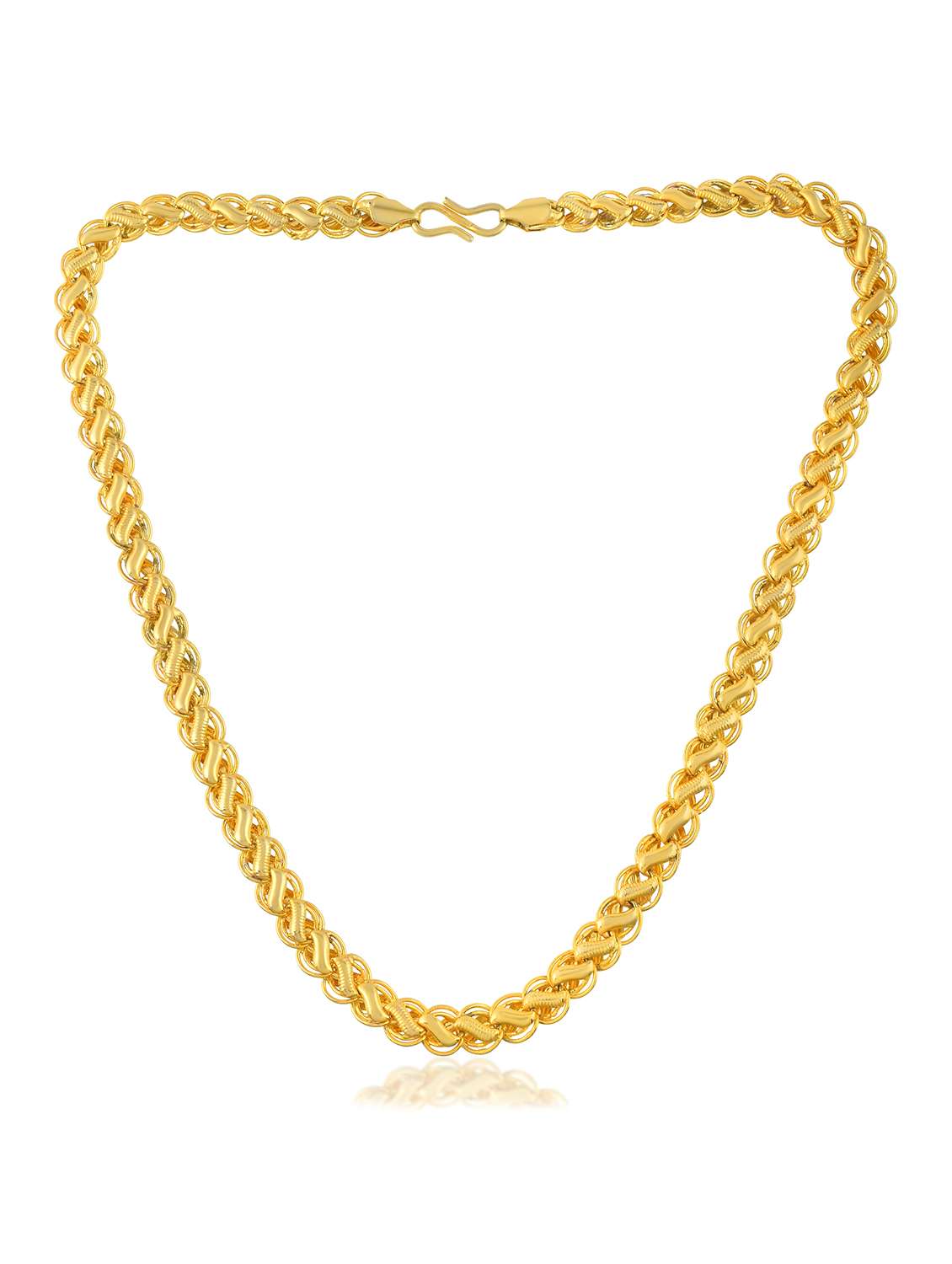  men brass gold plated chain necklace combo - 22158542 -  Standard Image - 2