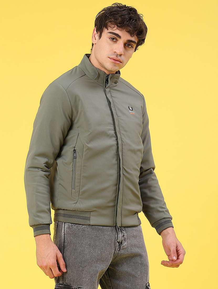 men solid long sleeve puffer jacket - 22158579 -  Standard Image - 2