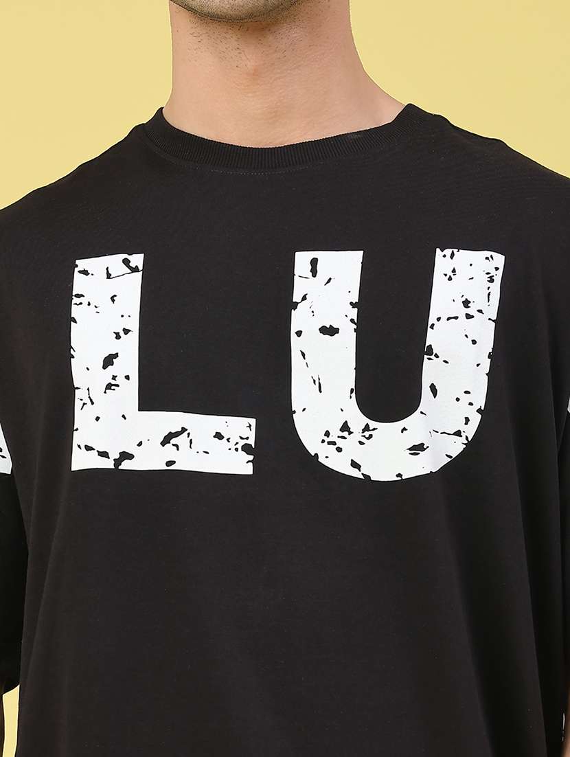 men printed short sleeve oversized t-shirt - 22158588 -  Standard Image - 2