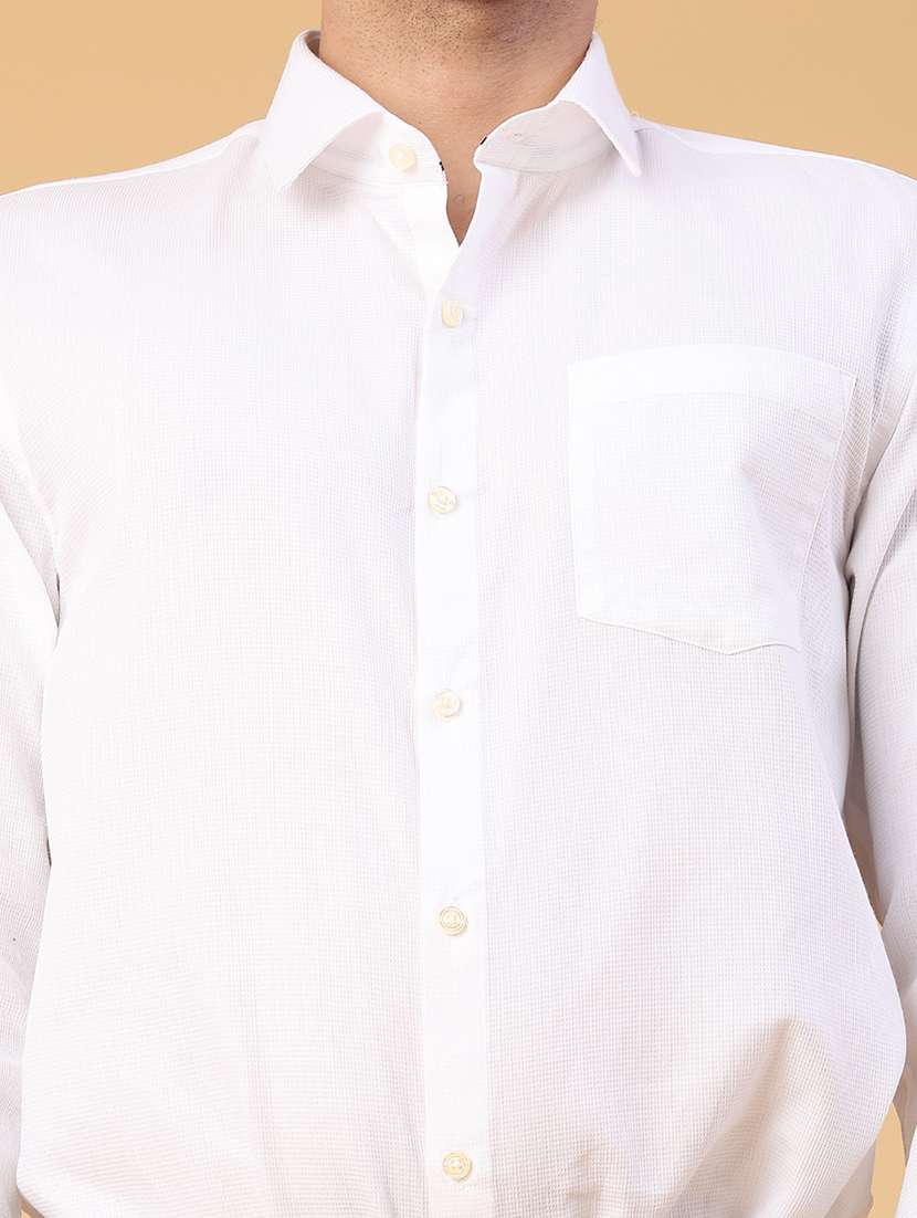 men solid long sleeve slim fit formal shirt - 22158598 -  Standard Image - 2