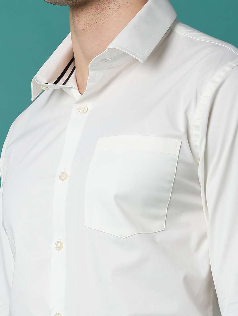 men solid long sleeve slim fit formal shirt - 22158601 -  Standard Image - 2