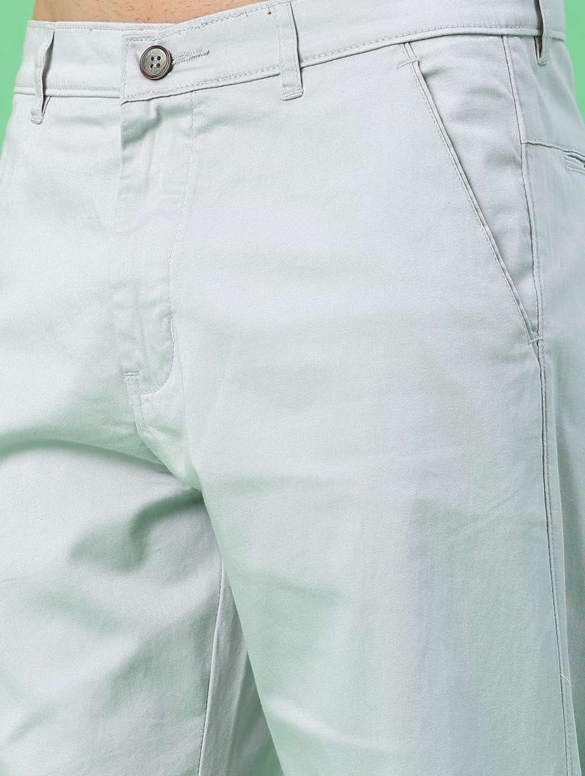 men solid mid rise chinos casual trouser - 22159151 -  Standard Image - 2