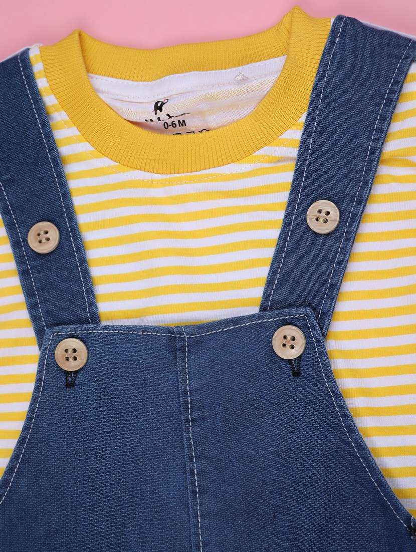 boys printed t-shirt and dungree set - 22159163 -  Standard Image - 2