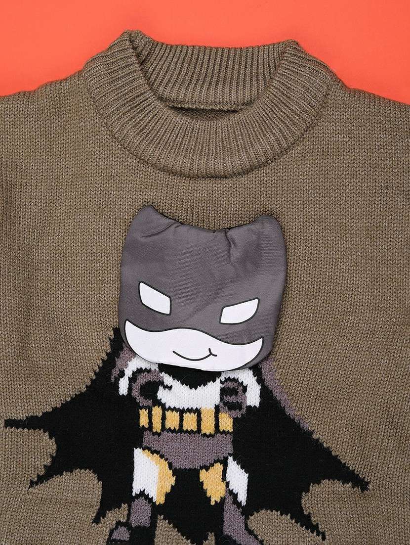 boys self design long sleeve sweater - 22159600 -  Standard Image - 2