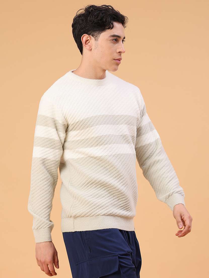 men color blocked long sleeve pullover - 22159660 -  Standard Image - 2