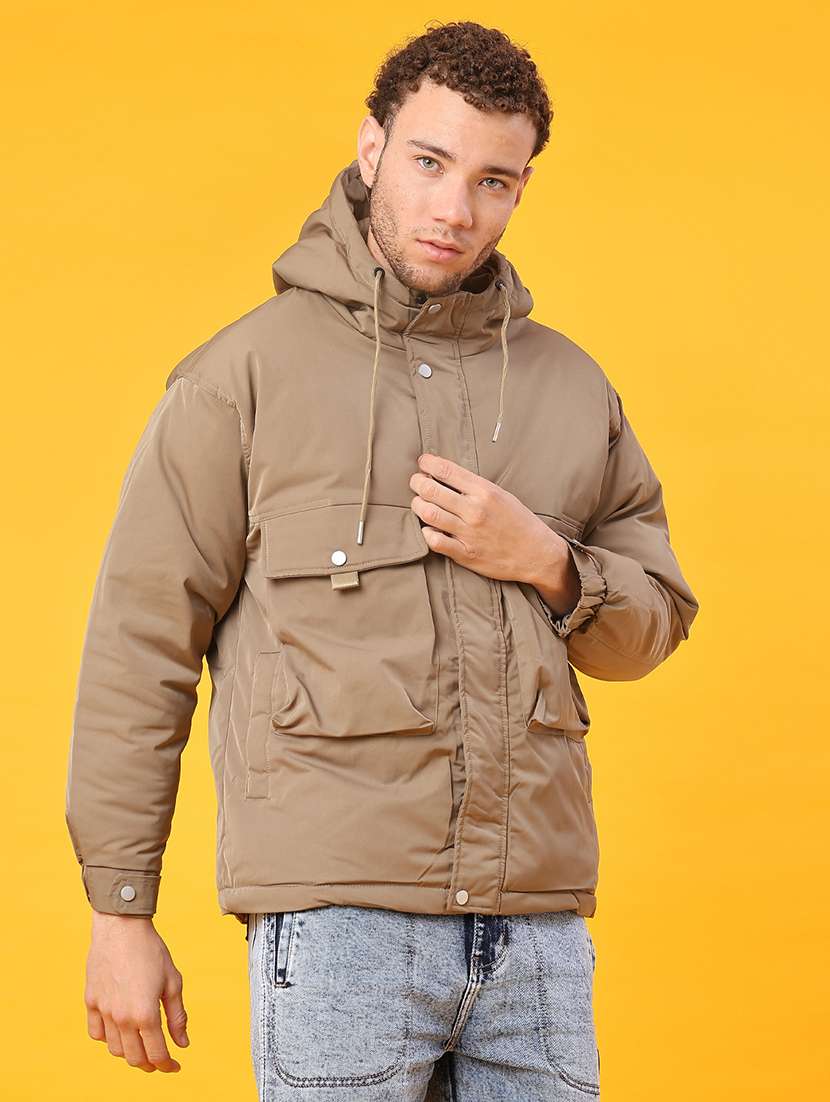 men solid long sleeve bomber jacket - 22159694 -  Standard Image - 2