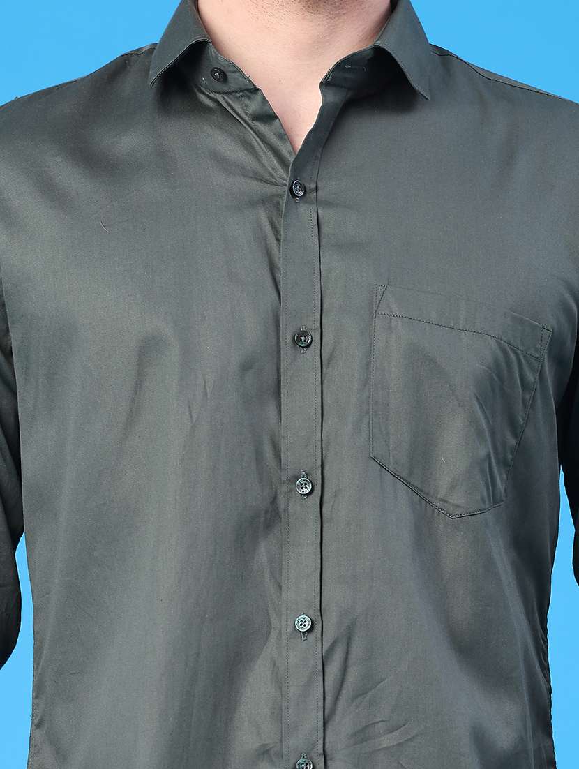 men solid long sleeve slim fit casual shirt - 22159696 -  Standard Image - 2