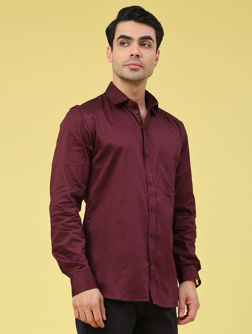 men solid long sleeve regular fit casual shirt - 22159698 -  Standard Image - 2