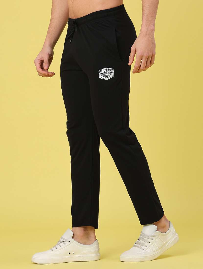 men solid mid rise ankle length track pant - 22159708 -  Standard Image - 2