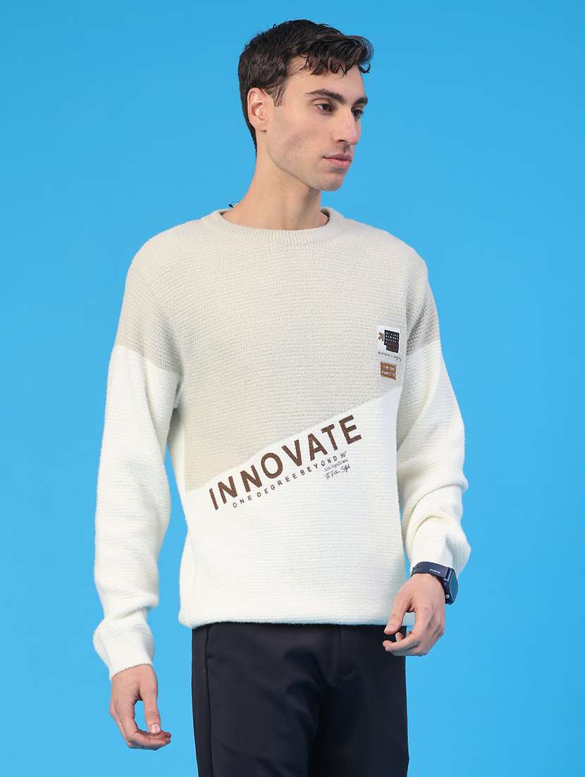 men color blocked long sleeve pullover - 22159738 -  Standard Image - 2