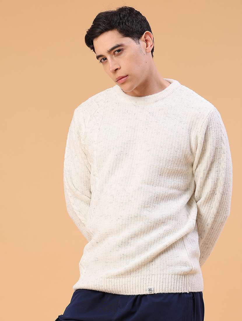 men self designed long sleeve pullover - 22159740 -  Standard Image - 2