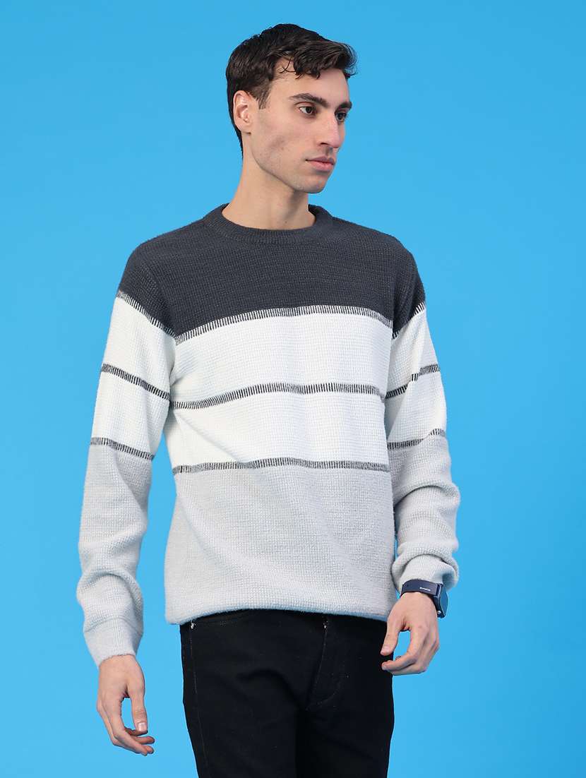 men color blocked long sleeve pullover - 22159741 -  Standard Image - 2