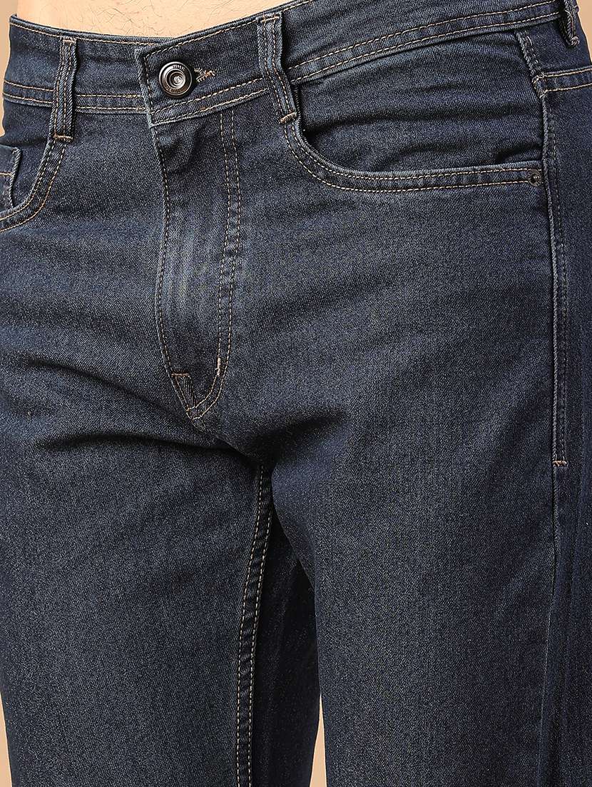 men plain mid rise full length jeans - 22159956 -  Standard Image - 2