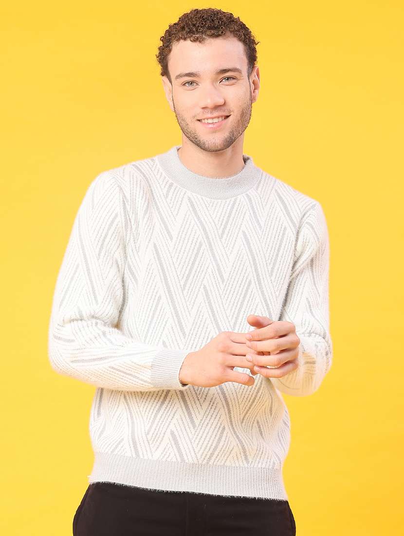 men self design long sleeve regular fit pullover  - 22159980 -  Standard Image - 2