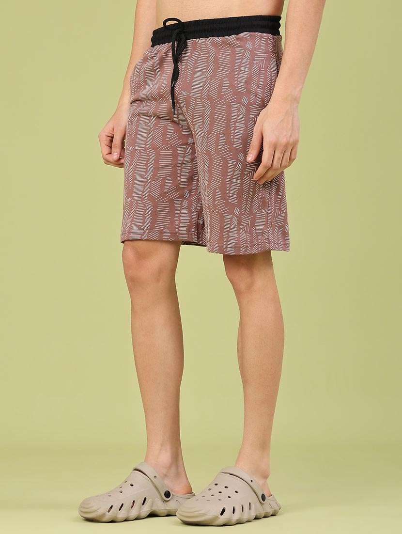 men printed mid rise regular fit bermuda shorts - 22160043 -  Standard Image - 2
