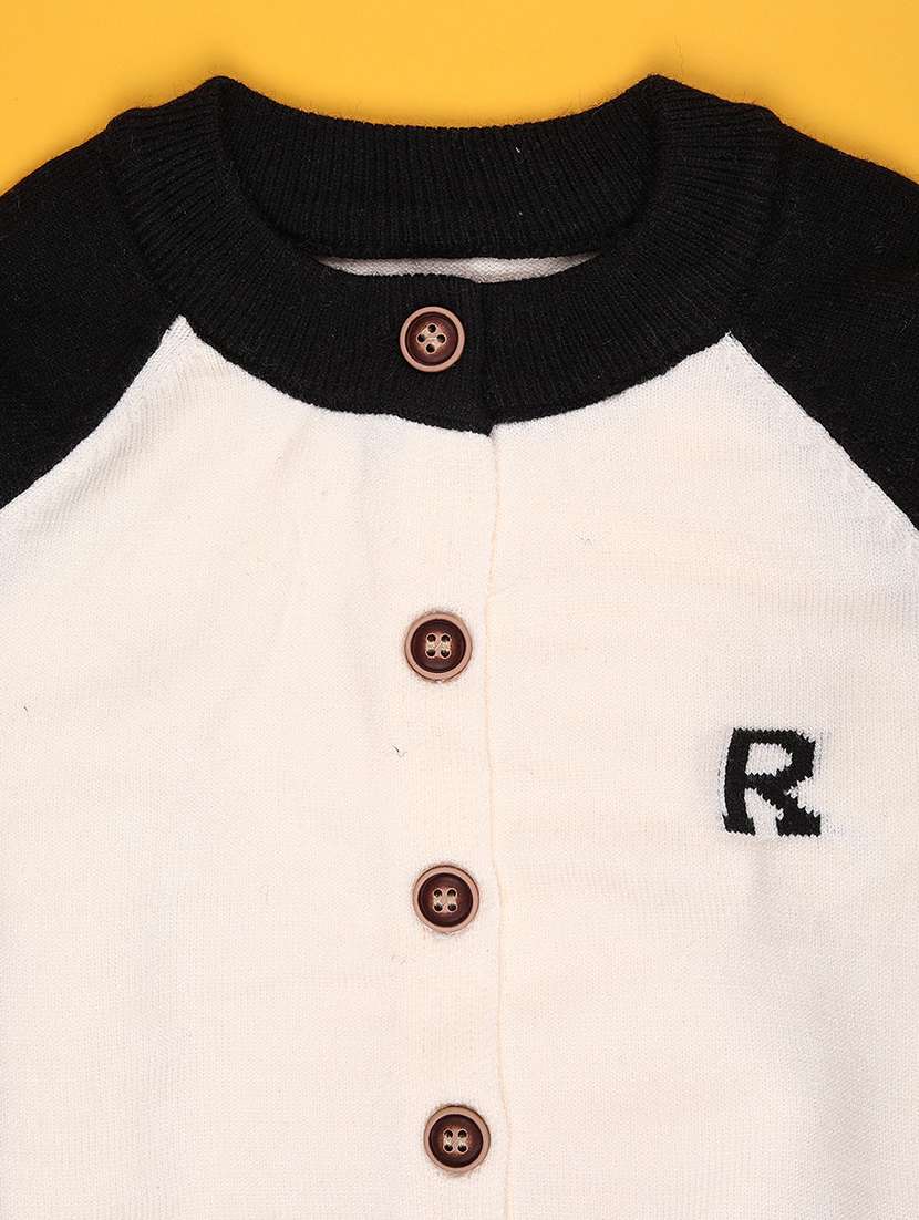 boys color blocked long sleeve front open sweater - 22160116 -  Standard Image - 2