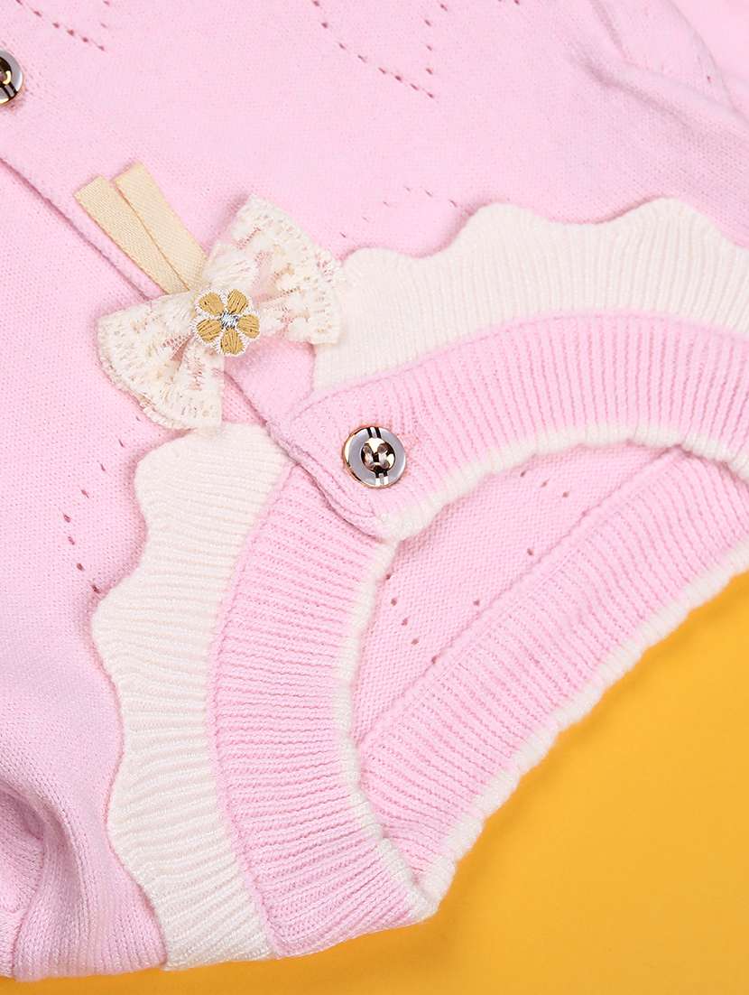 girls self designed long sleeve cardigan - 22160127 -  Standard Image - 2