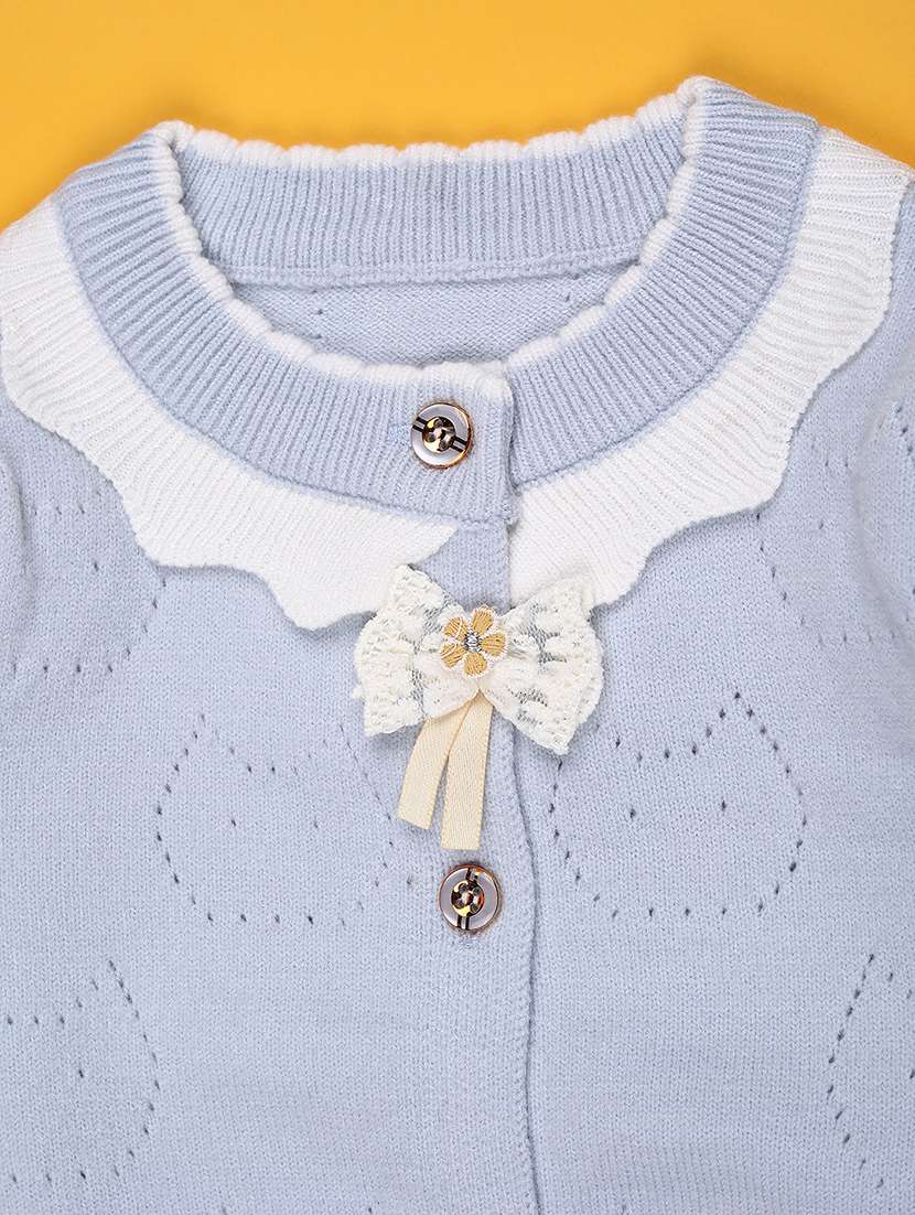 girls self designed long sleeve cardigan - 22160128 -  Standard Image - 2