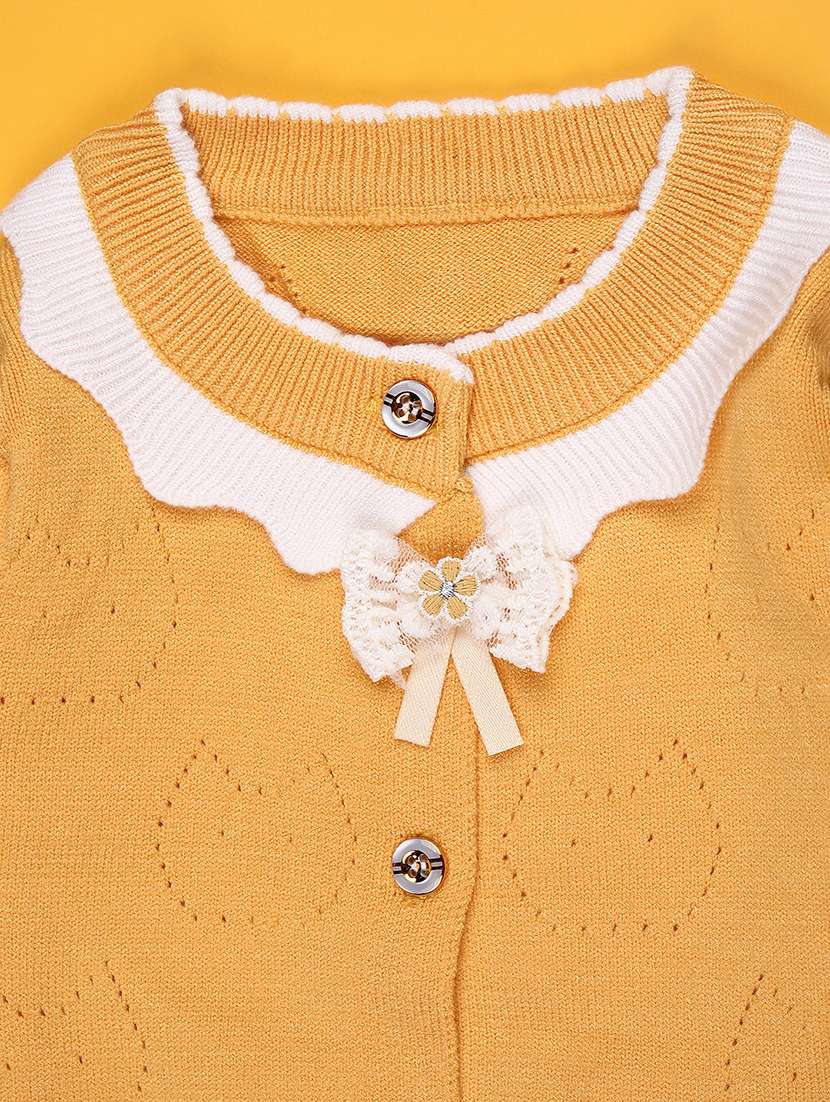 girls self designed long sleeve cardigan - 22160129 -  Standard Image - 2