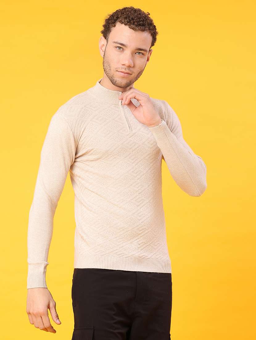 men self design long sleeve regular fit pullover  - 22160192 -  Standard Image - 2