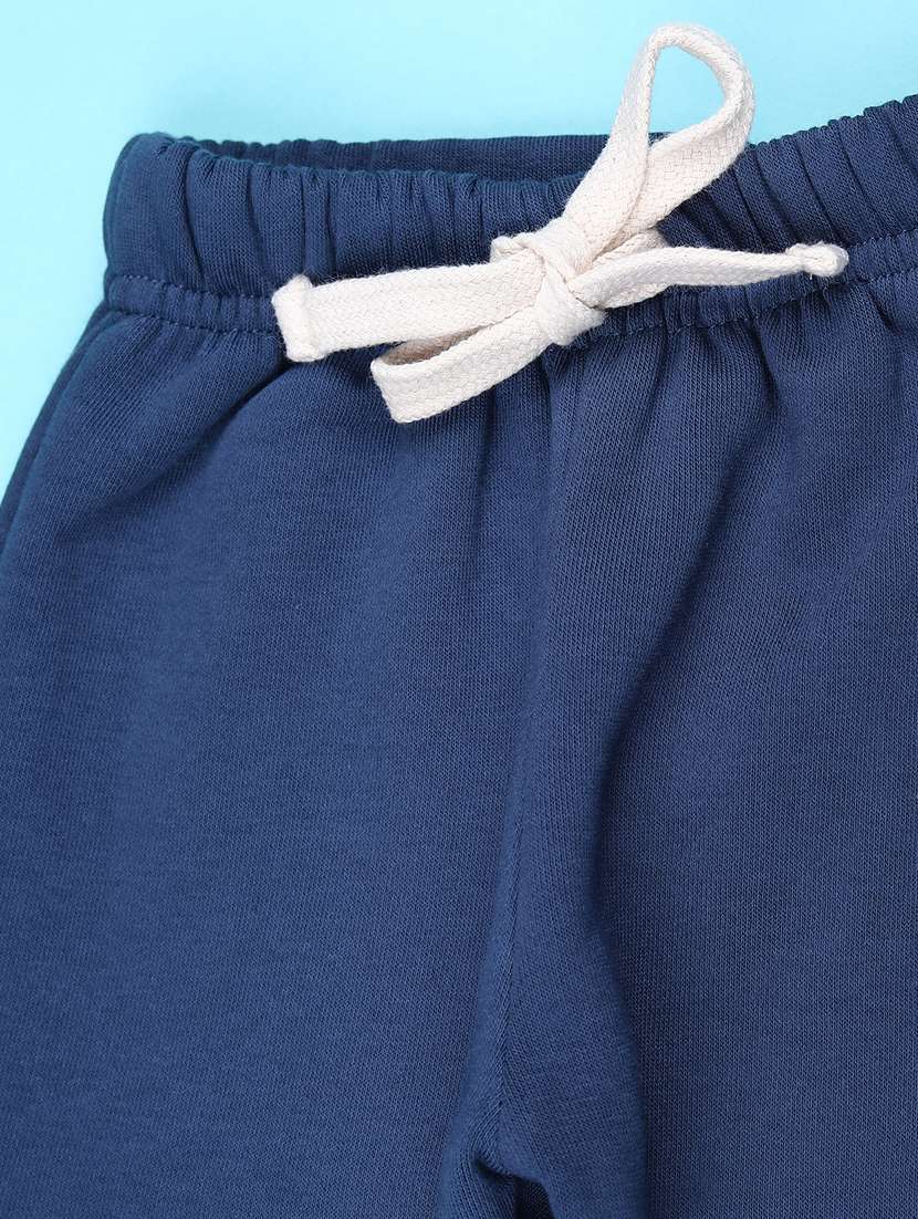 boys solid mid rise winterwear jogger - 22160222 -  Standard Image - 2