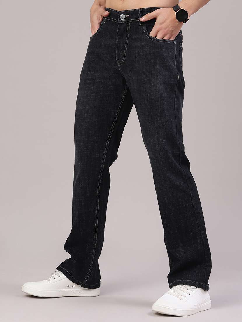 men washed mid rise full length bootcut jeans - 22160326 -  Standard Image - 2