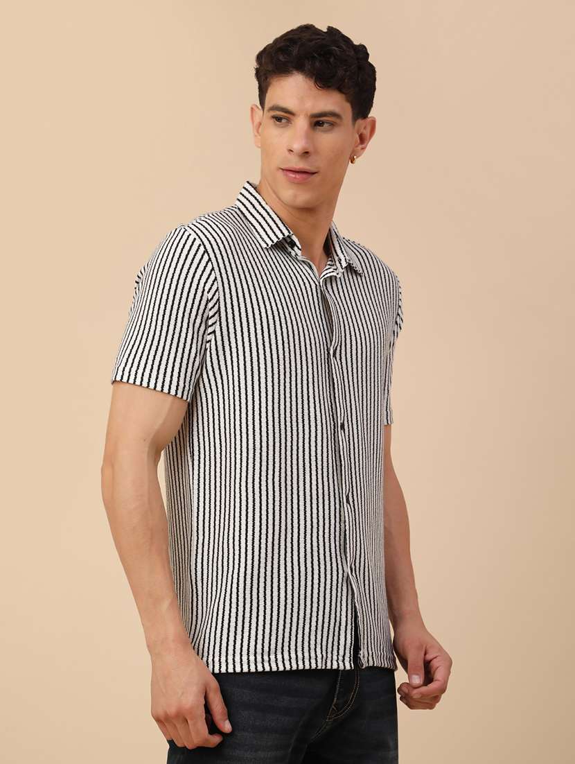 men white cotton casual shirt - 22160504 -  Standard Image - 2