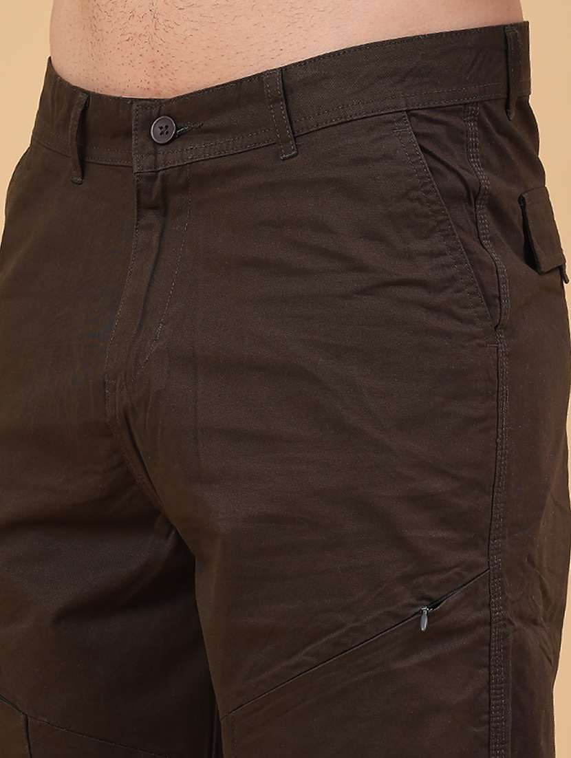 men solid mid rise cargo - 22160908 -  Standard Image - 2