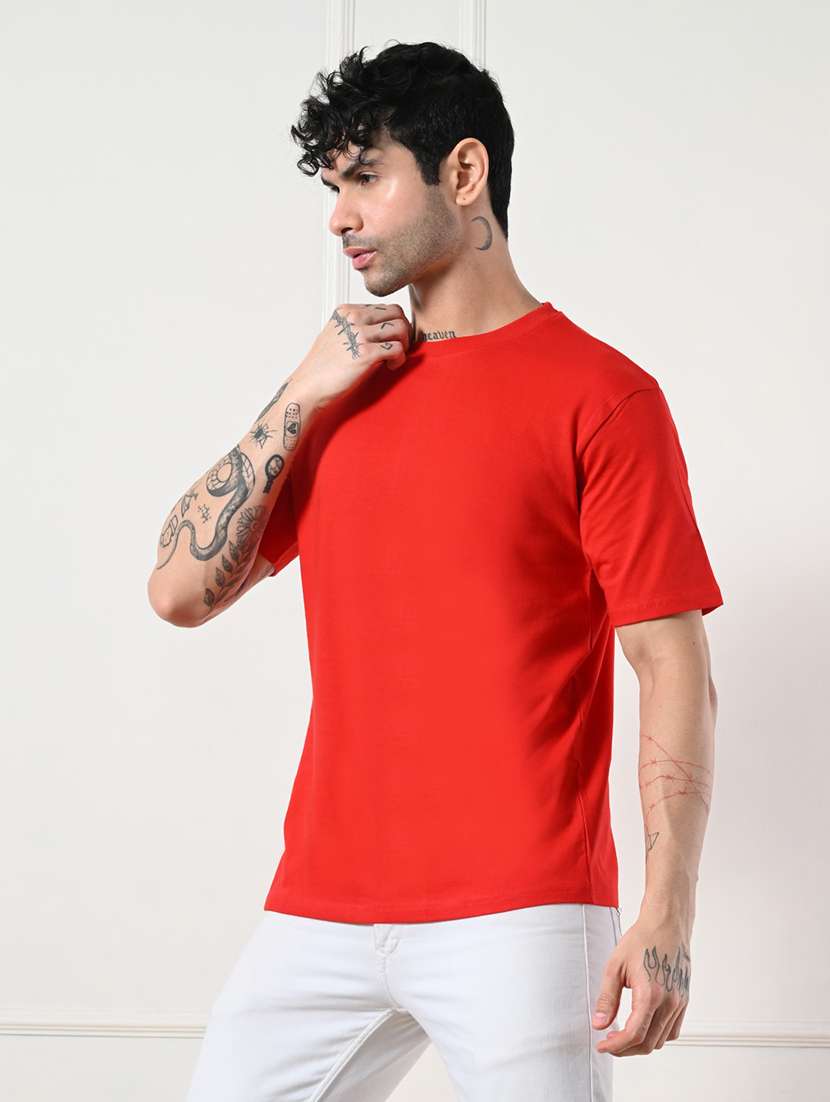 men solid short sleeve regular fit t-shirt - 22161126 -  Standard Image - 2